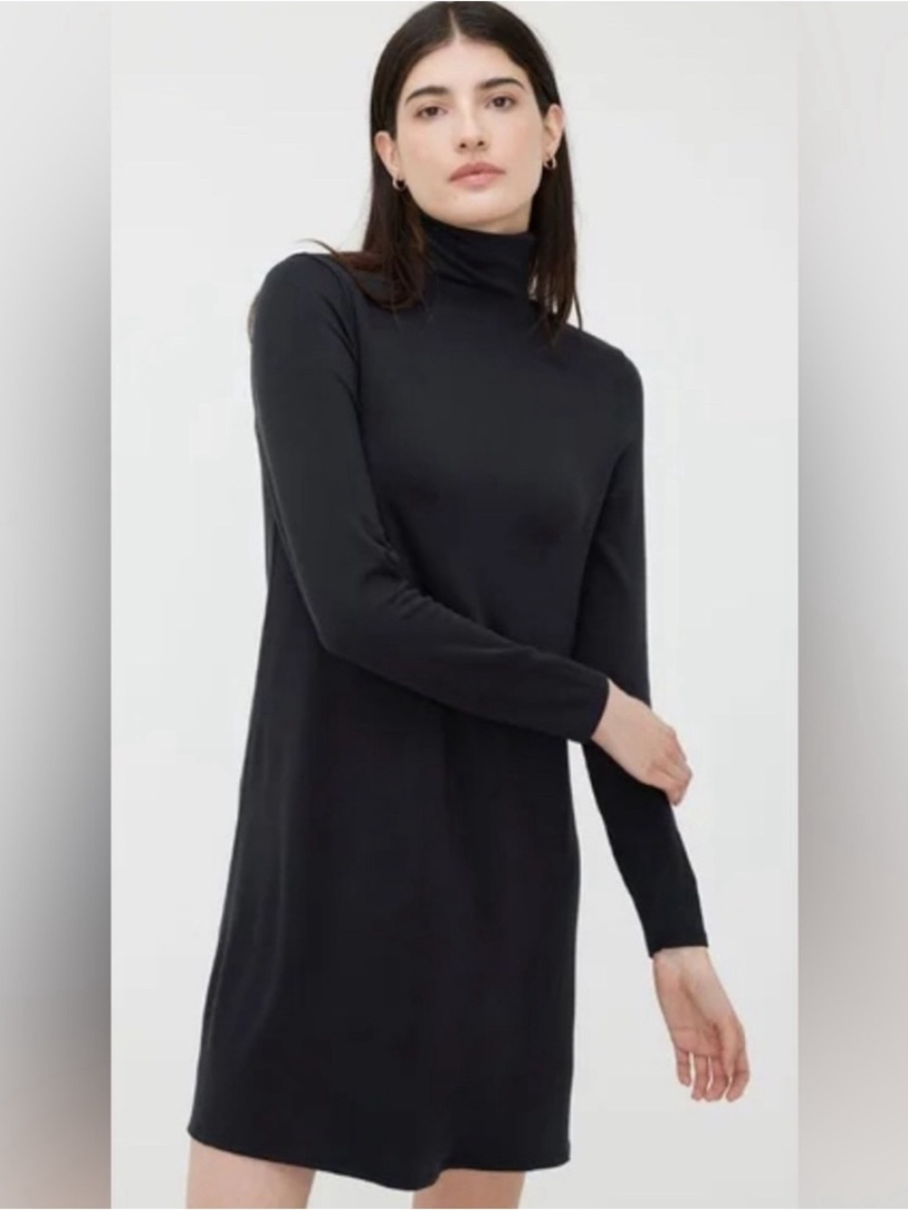 Kit And Ace Upgrade Brushed
Mock Neck A Line Black Dress
Medium